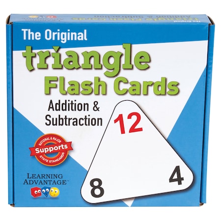 Learning Advantage Triangle Flash Cards, Addition And Subtraction 4551
